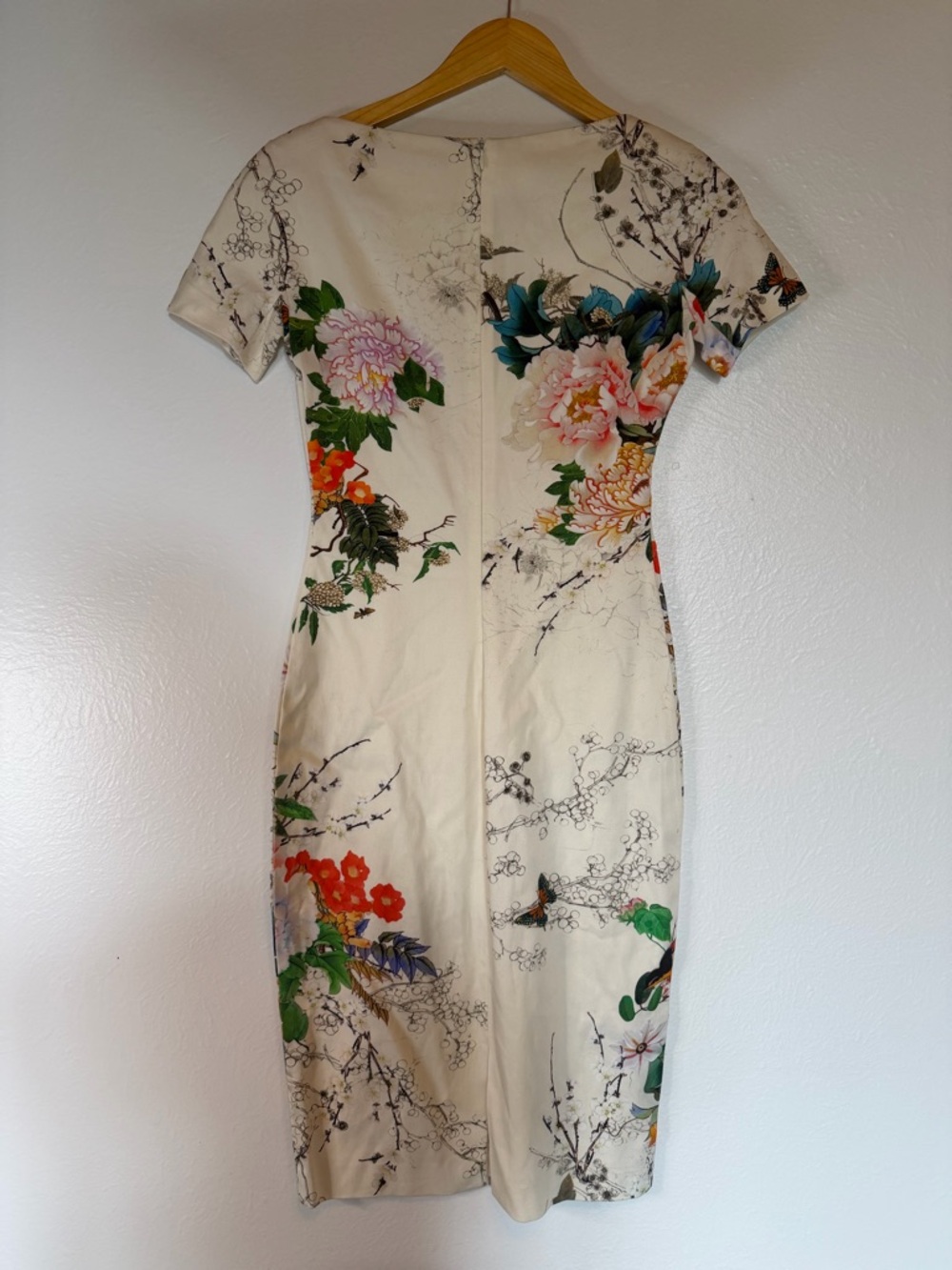 Zara Floral Print Cream Dress NWOT - Picture 5 of 5